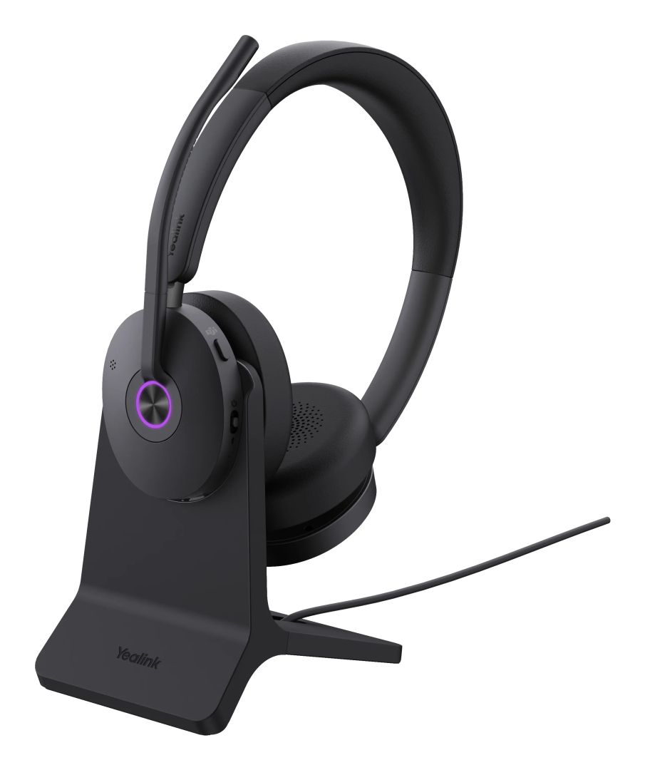 Yealink BH74 Teams Bluetooth Headset with Stand Black