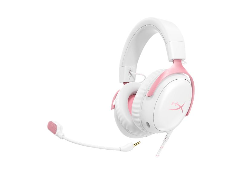 HP HyperX Cloud III Gaming Headset White/Pink