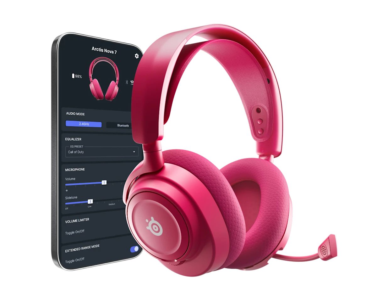 Steelseries Arctis Nova 7 Gen 2 Wireless Bluetooth Gaming Headset Magenta