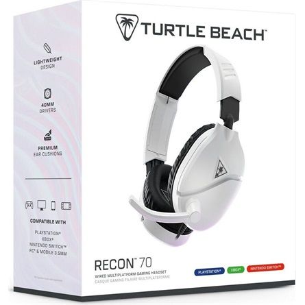 Turtle Beach Recon 70 Gaming Headset for PlayStation White/Black
