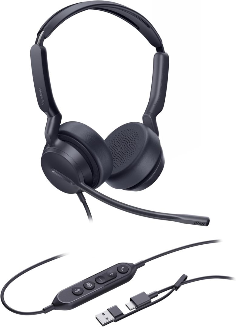 Yealink UH42 Dual Teams USB-C/A Headset Black