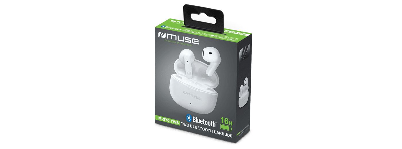 Muse M-270 TWS Bluetooth Headset White