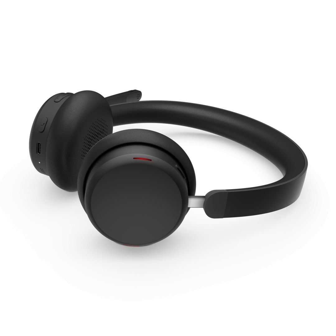 Lenovo 6550 Dual-Mode ANC (USB-A) Bluetooth Headset Black