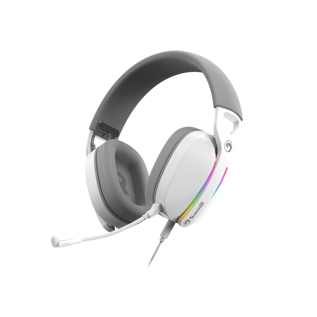 Marvo Pulz 70S Gaming Headset White