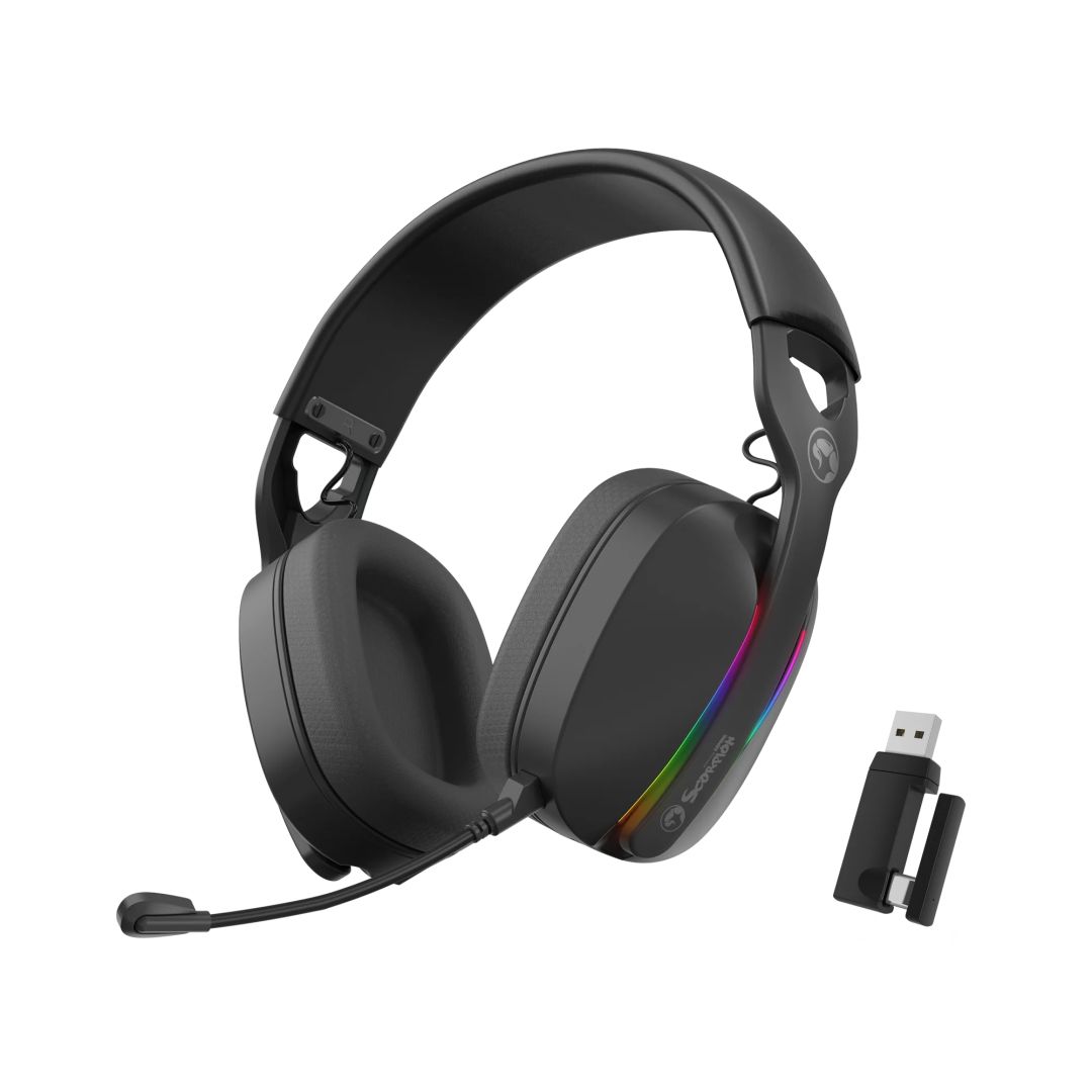 Marvo Pulz 70W Wireless Gaming Headset Black