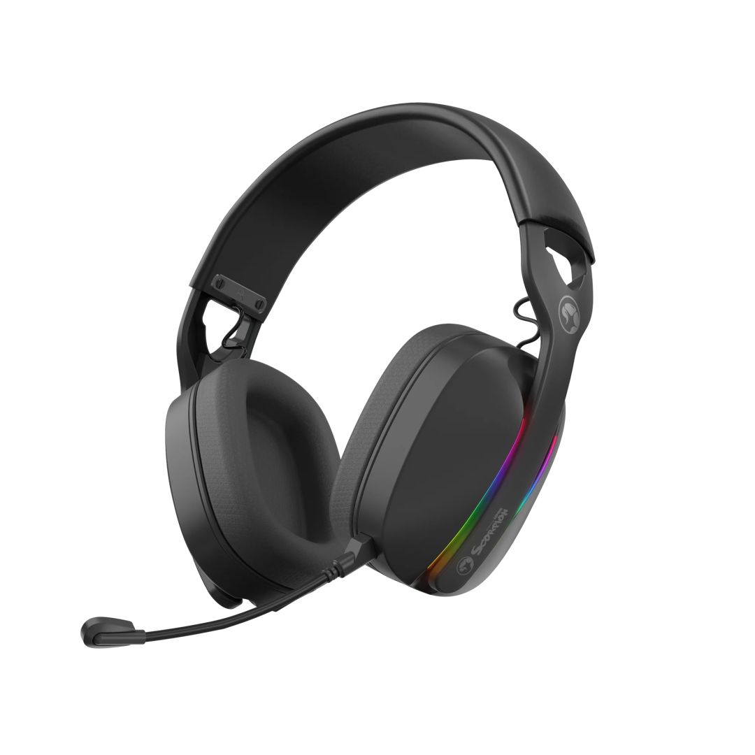 Marvo Pulz 70W Wireless Gaming Headset Black