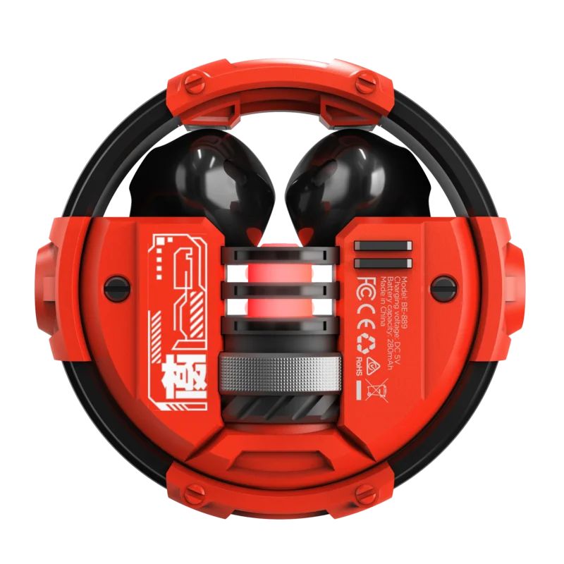 Marvo Quaz Wireless In-Ear Earbuds Black/Red