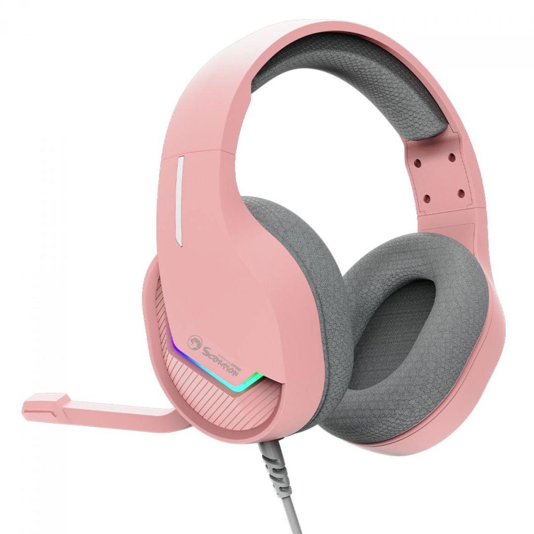Marvo Tactic 40 Gaming Headset Pink