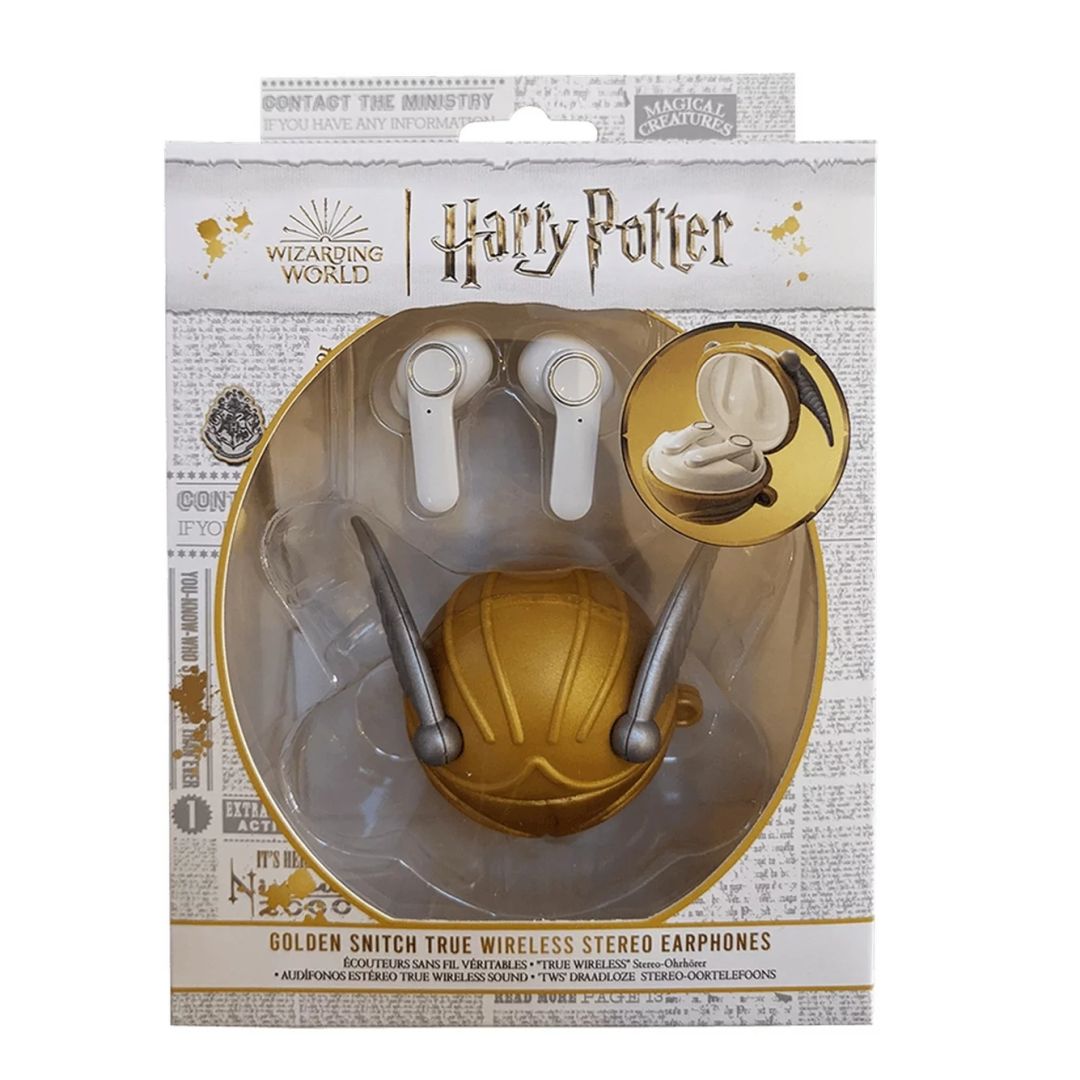 Lazer Built  Harry Potter Snitch TWS Bluetooth Headset Gold/White