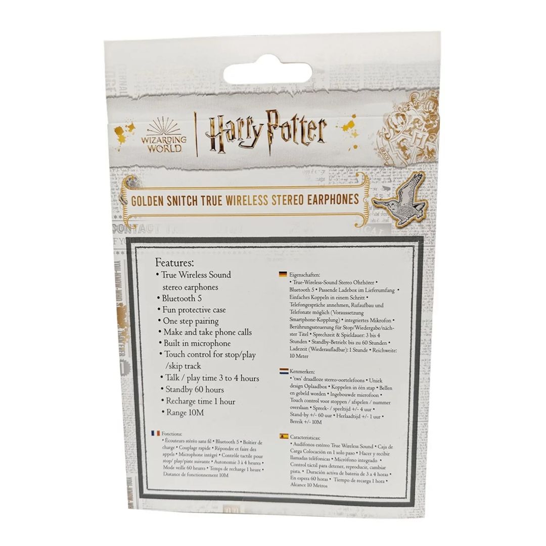 Lazer Built  Harry Potter Snitch TWS Bluetooth Headset Gold/White