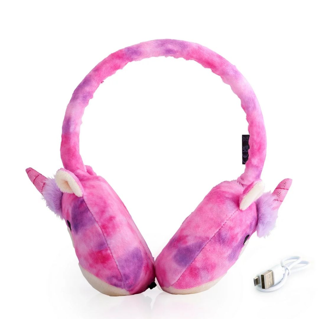 Lazer Built  Squishmallows Lola Portable Bluetooth Headset Pink