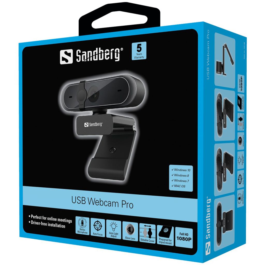 Sandberg 133-95 Pro Webkamera Black