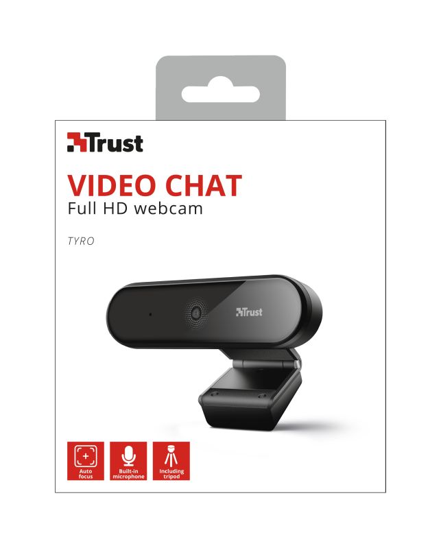 Trust Tyro Webkamera Black