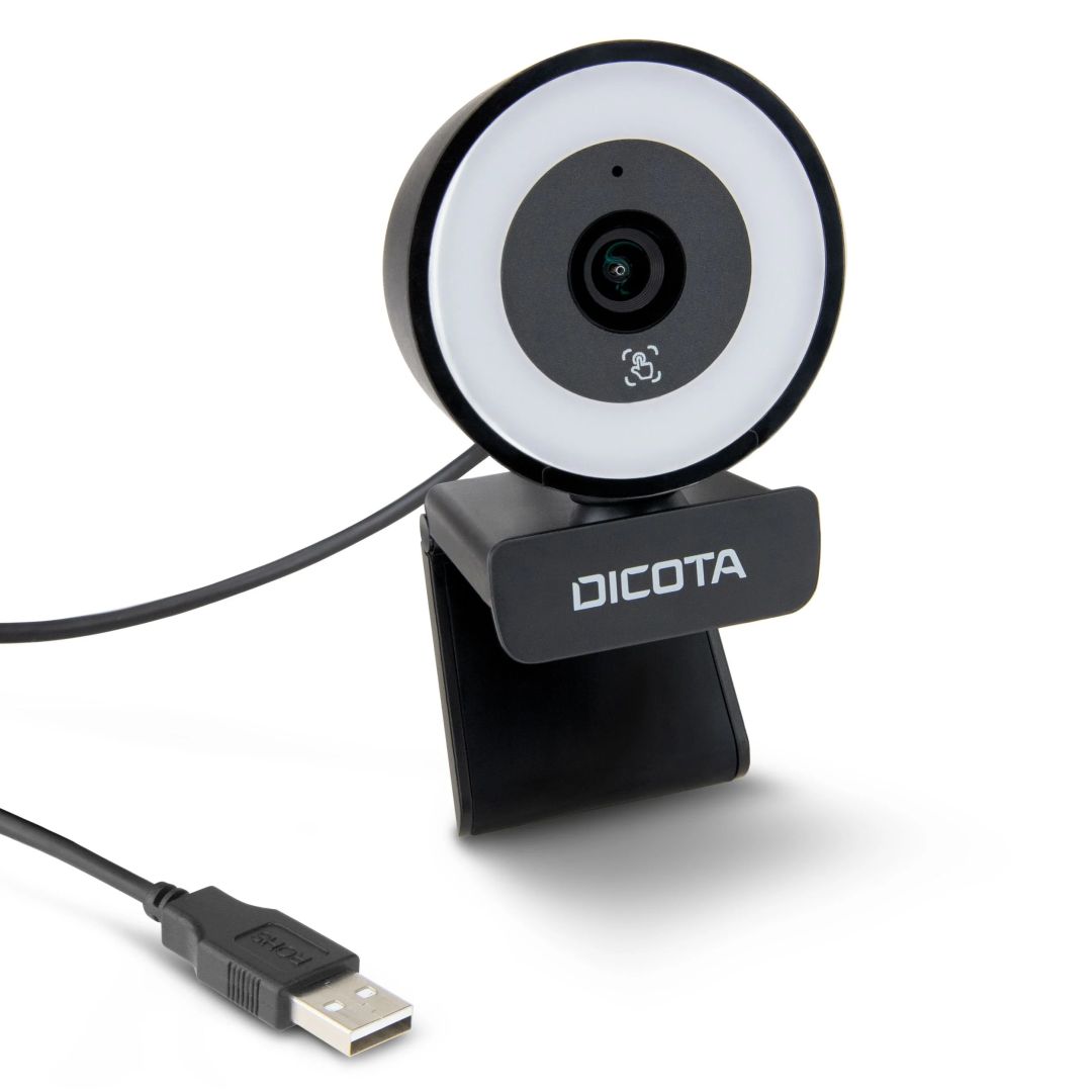 Dicota Ringlight 5MP Webkamera Black