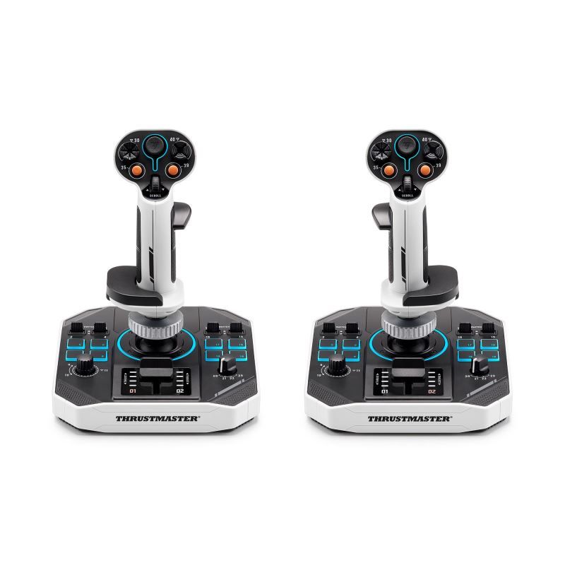 Thrustmaster Sol-R 1 HOSAS Space Sim Duo USB Joystick White