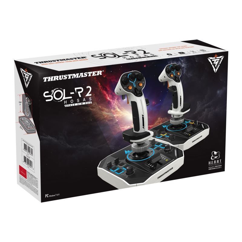 Thrustmaster Sol-R 1 HOSAS Space Sim Duo USB Joystick White