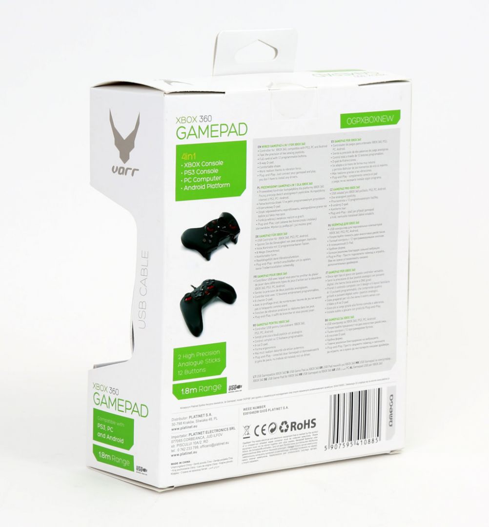 Platinet Omega Flanker USB Gamepad Black