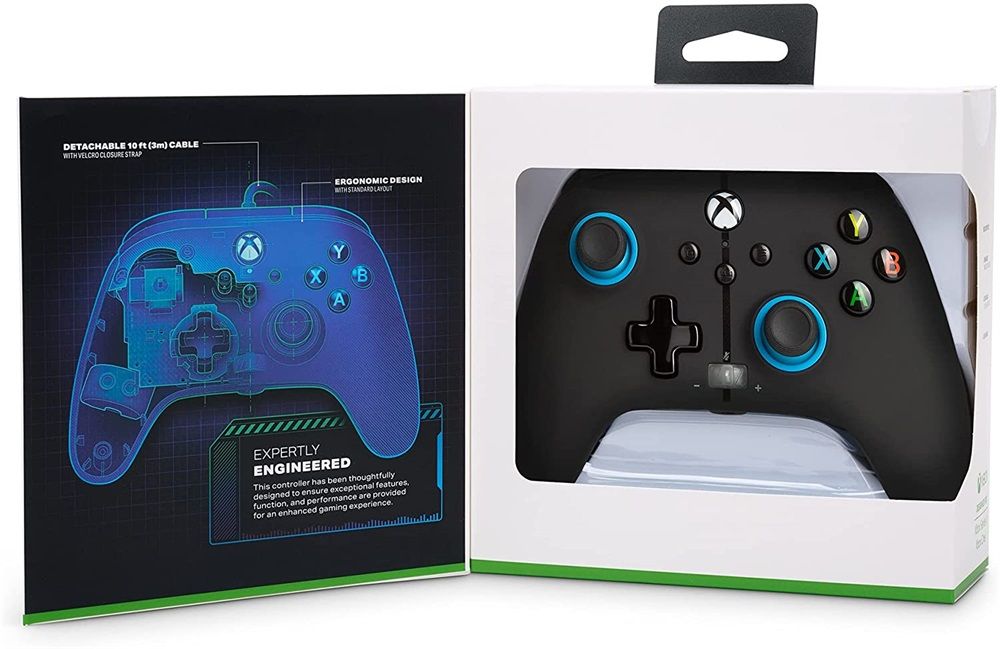 PowerA Enhanced Wired Xbox Series X|S USB Gamepad Blue Hint