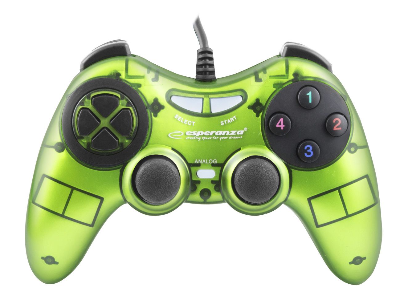 Esperanza Fighter USB Gamepad Green