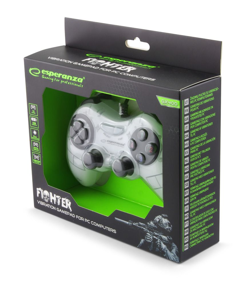 Esperanza Fighter USB Gamepad White