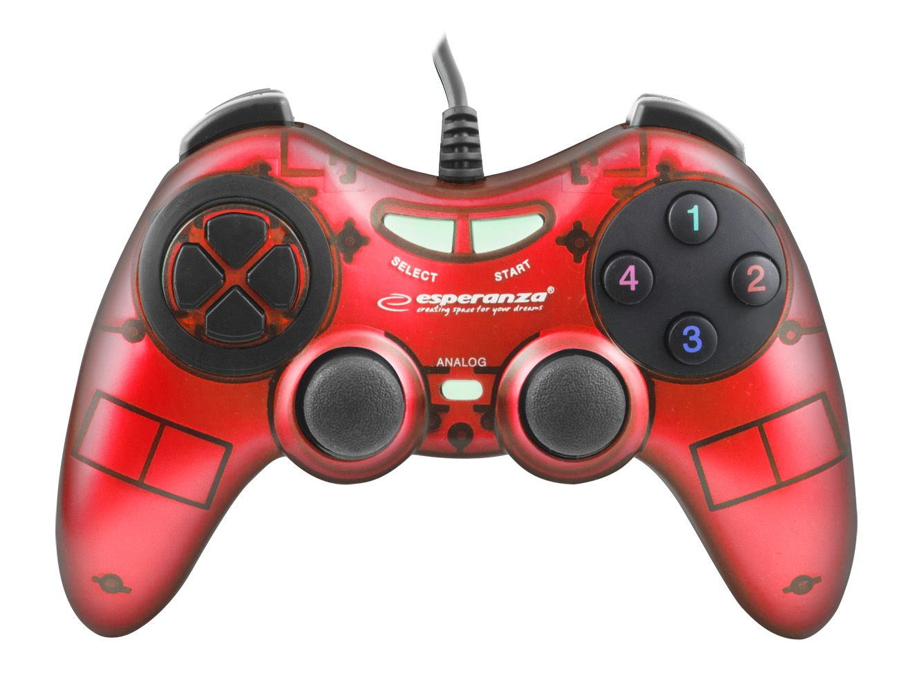 Esperanza Fighter USB Gamepad Red