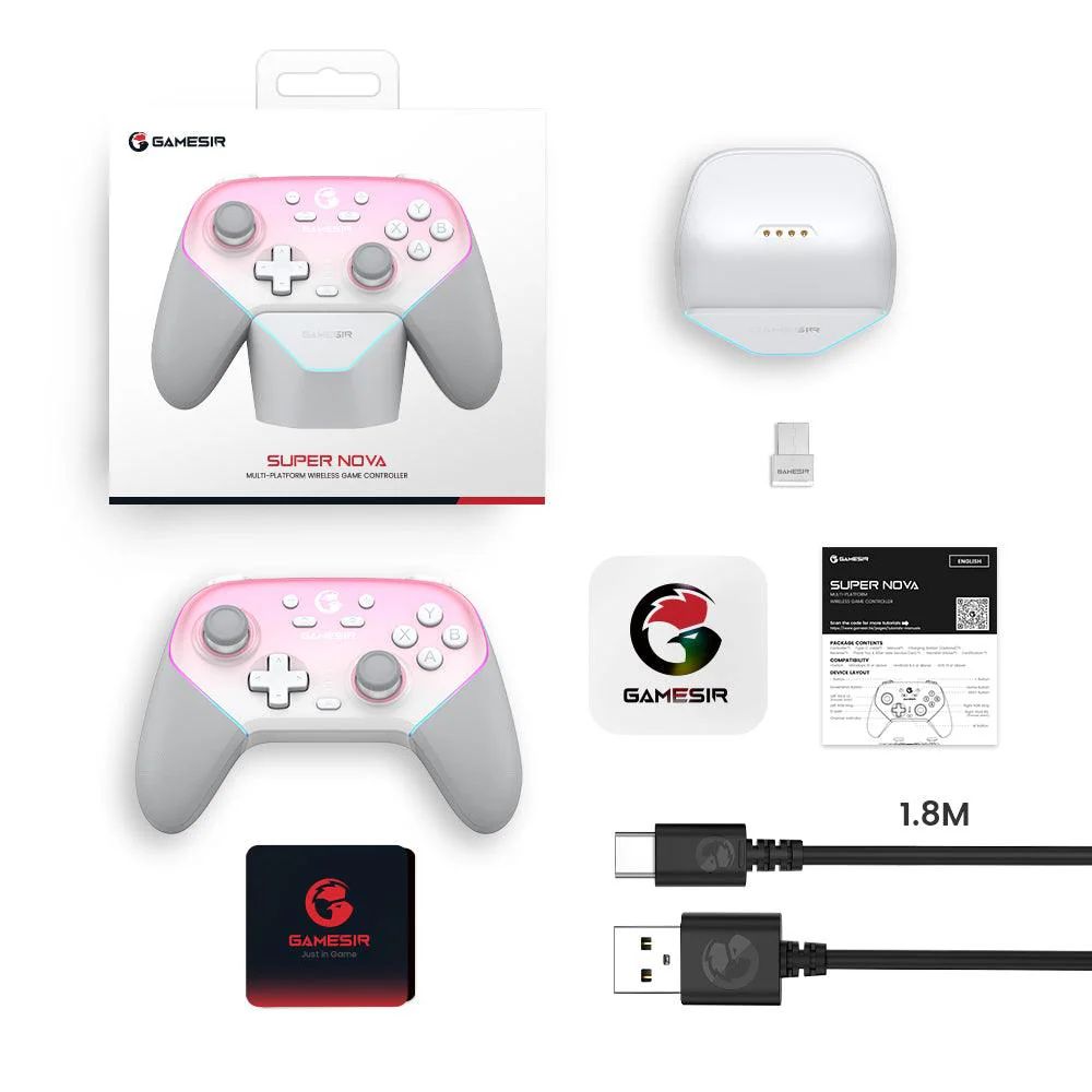 GameSir Super Nova Multiplatform Bluetooth Gamepad Pink