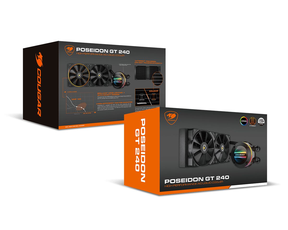 Cougar Poseidon GT 240 AiO Liquid Water Cooling