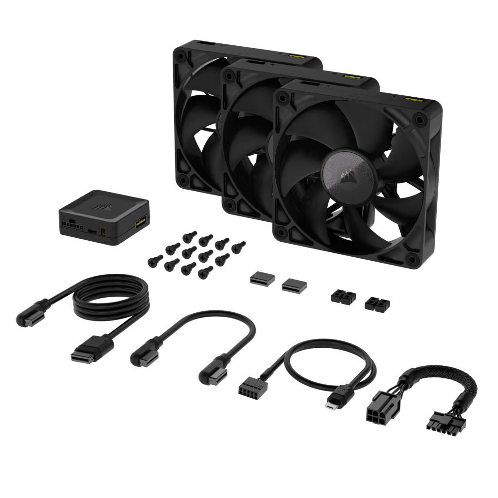 Corsair iCUE LINK RX120 120mm PWM Single Fan Triple Starter Kit