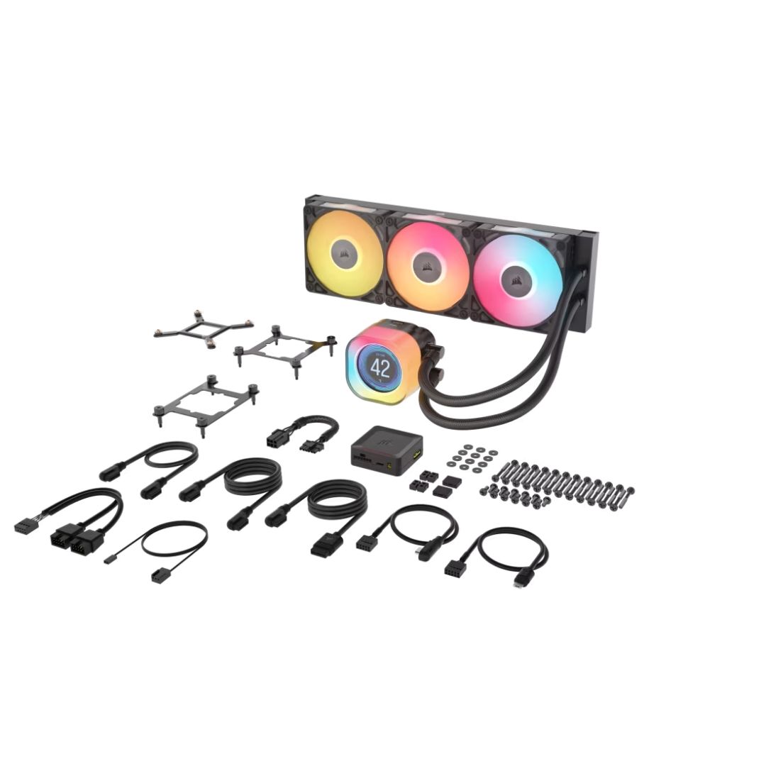 Corsair iCUE LINK TITAN 360 RX LCD Liquid CPU Cooler Black