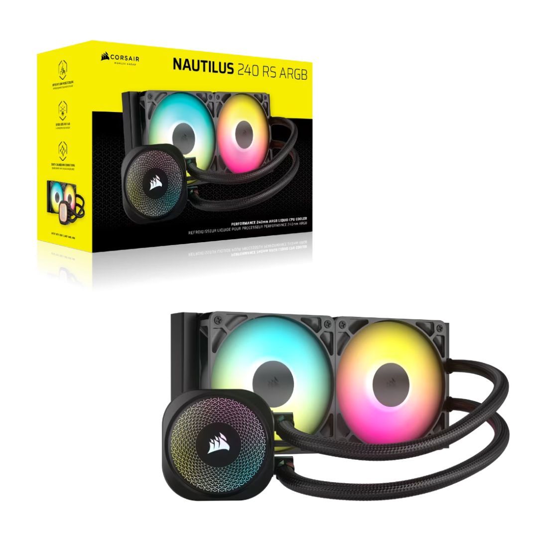 Corsair Nautilus 240 RS ARGB Liquid CPU Cooler Black