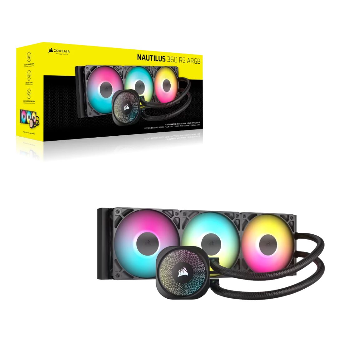 Corsair Nautilus 360 RS ARGB Liquid CPU Cooler Black