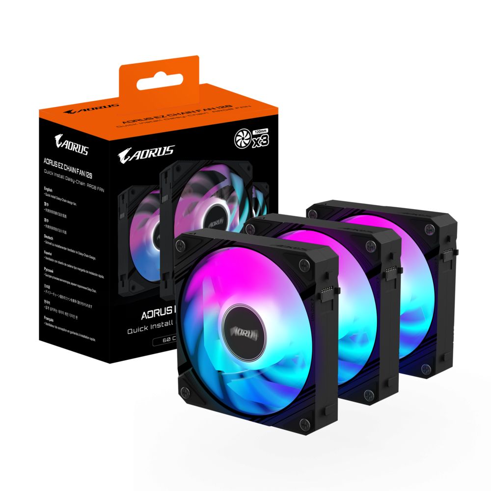 Gigabyte AORUS EZ Chain Fan 120 (3-Pack)