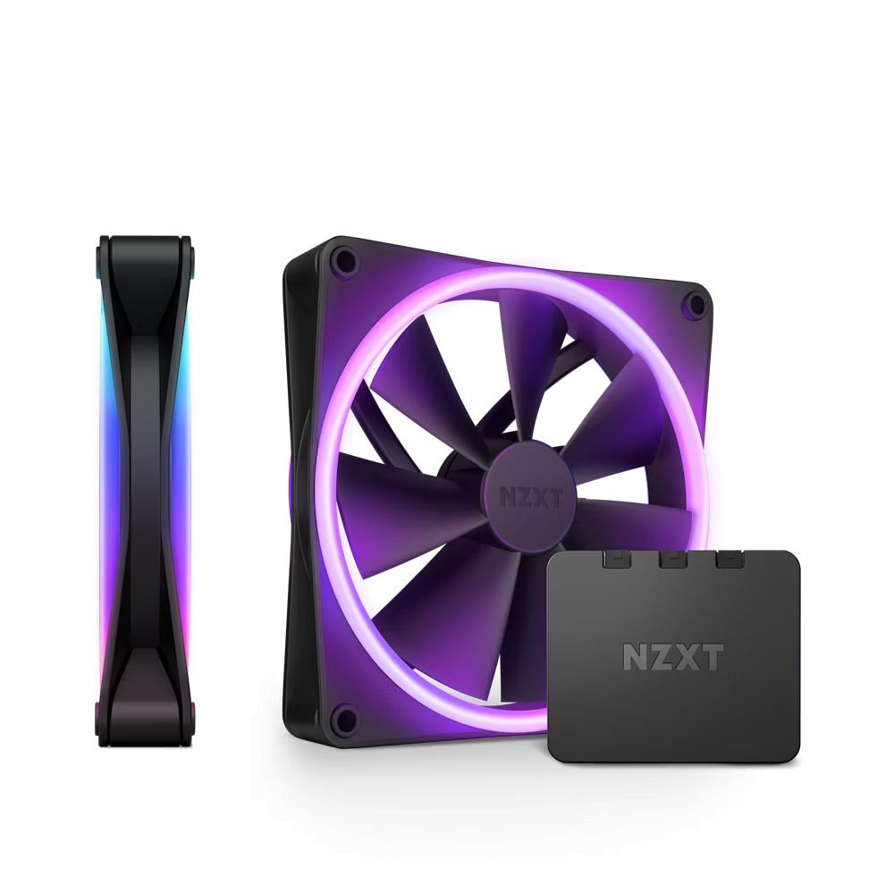 NZXT F140 RGB DUO Twin Pack Black