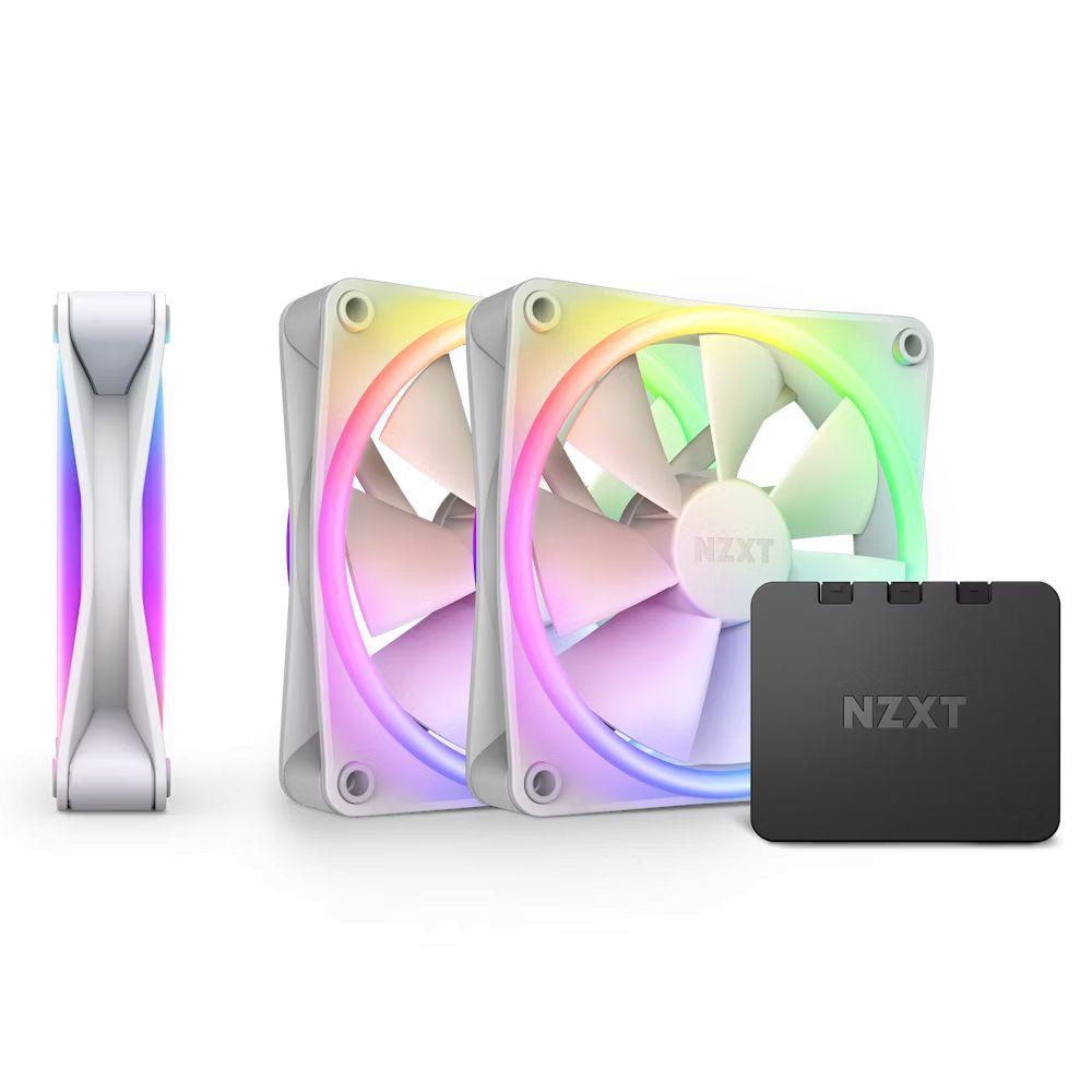 NZXT F120 RGB DUO Triple Pack White