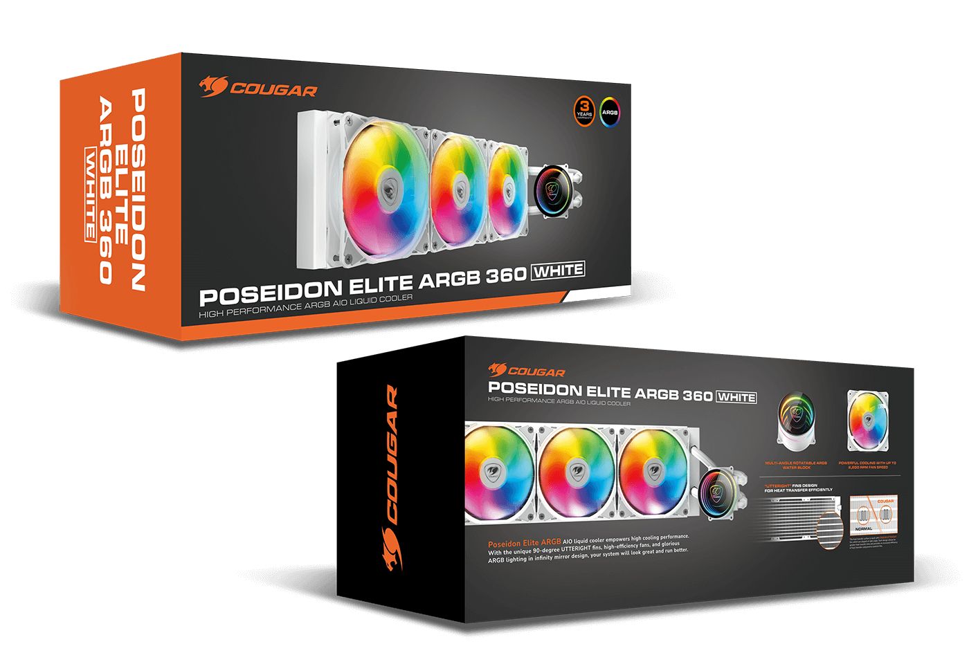 Cougar Poseidon Elite 240 ARGB White