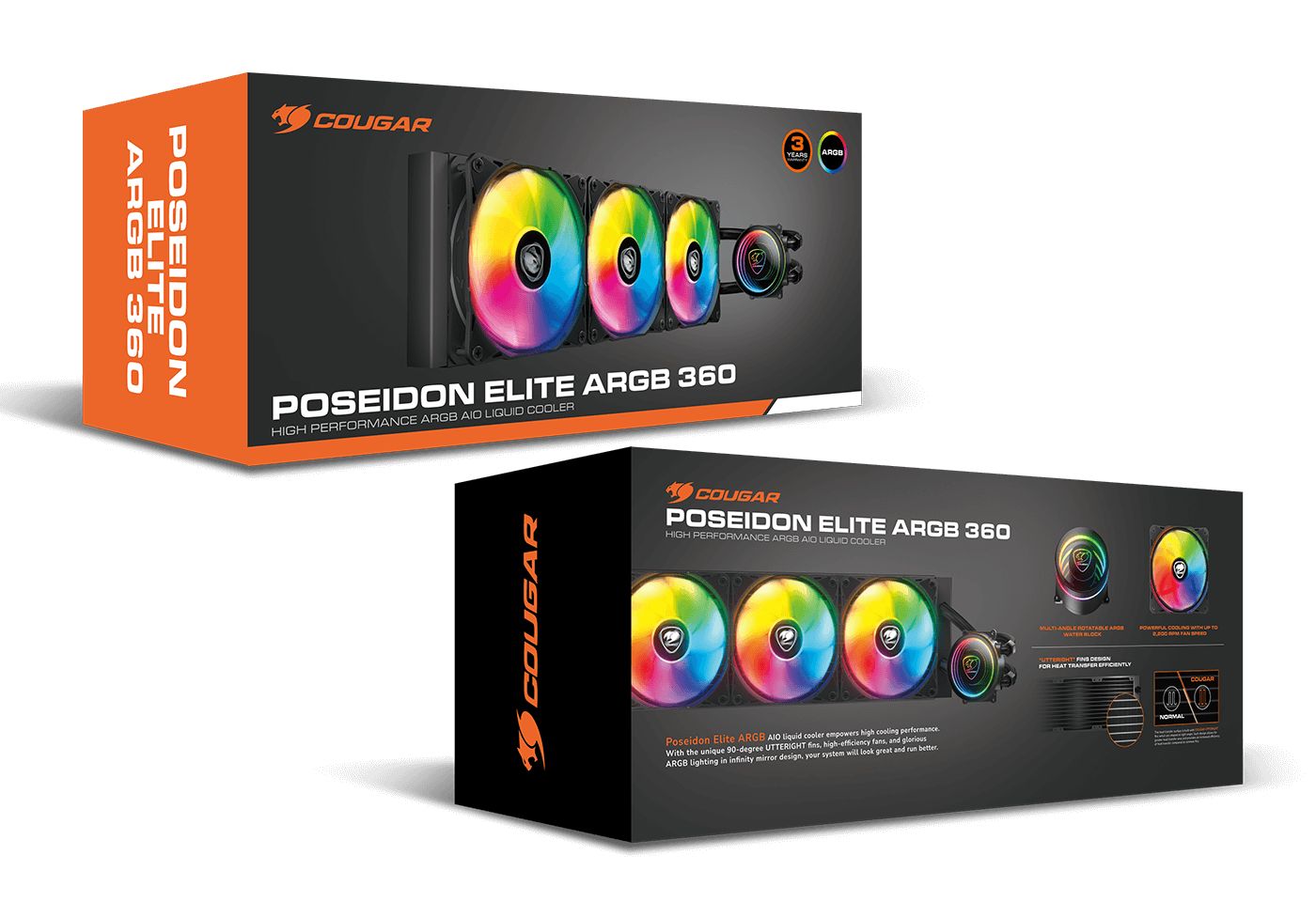 Cougar Poseidon Elite 240 ARGB Black