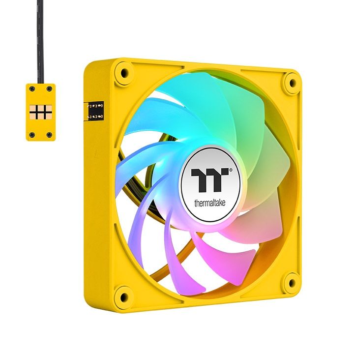 Thermaltake CT120 EX Reverse ARGB Sync PC Cooling Fan Bumblebee (3-Fan Pack)
