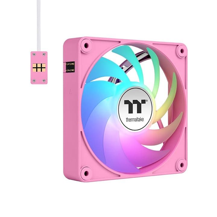Thermaltake CT140 EX ARGB Sync PC Cooling Fan Pink (3-Fan Pack)