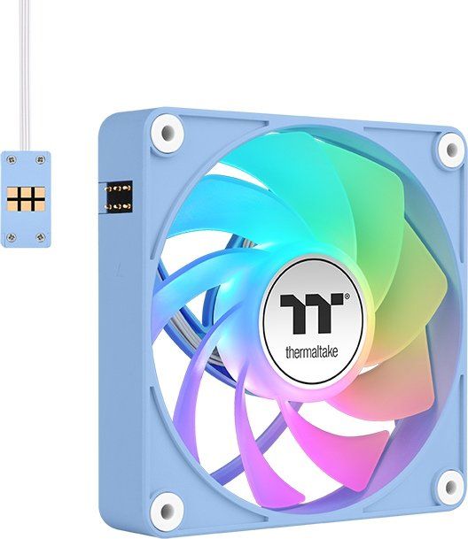 Thermaltake CT120 EX Reverse ARGB Sync PC Cooling Fan Hydrangea Blue (3-Fan Pack)
