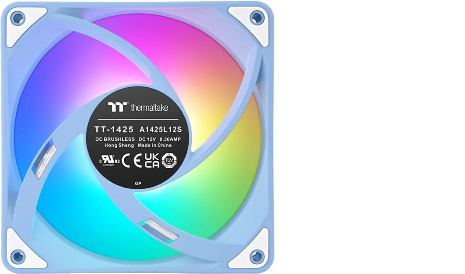Thermaltake CT140 EX Reverse ARGB Sync PC Cooling Fan Hydrangea Blue (3-Fan Pack)