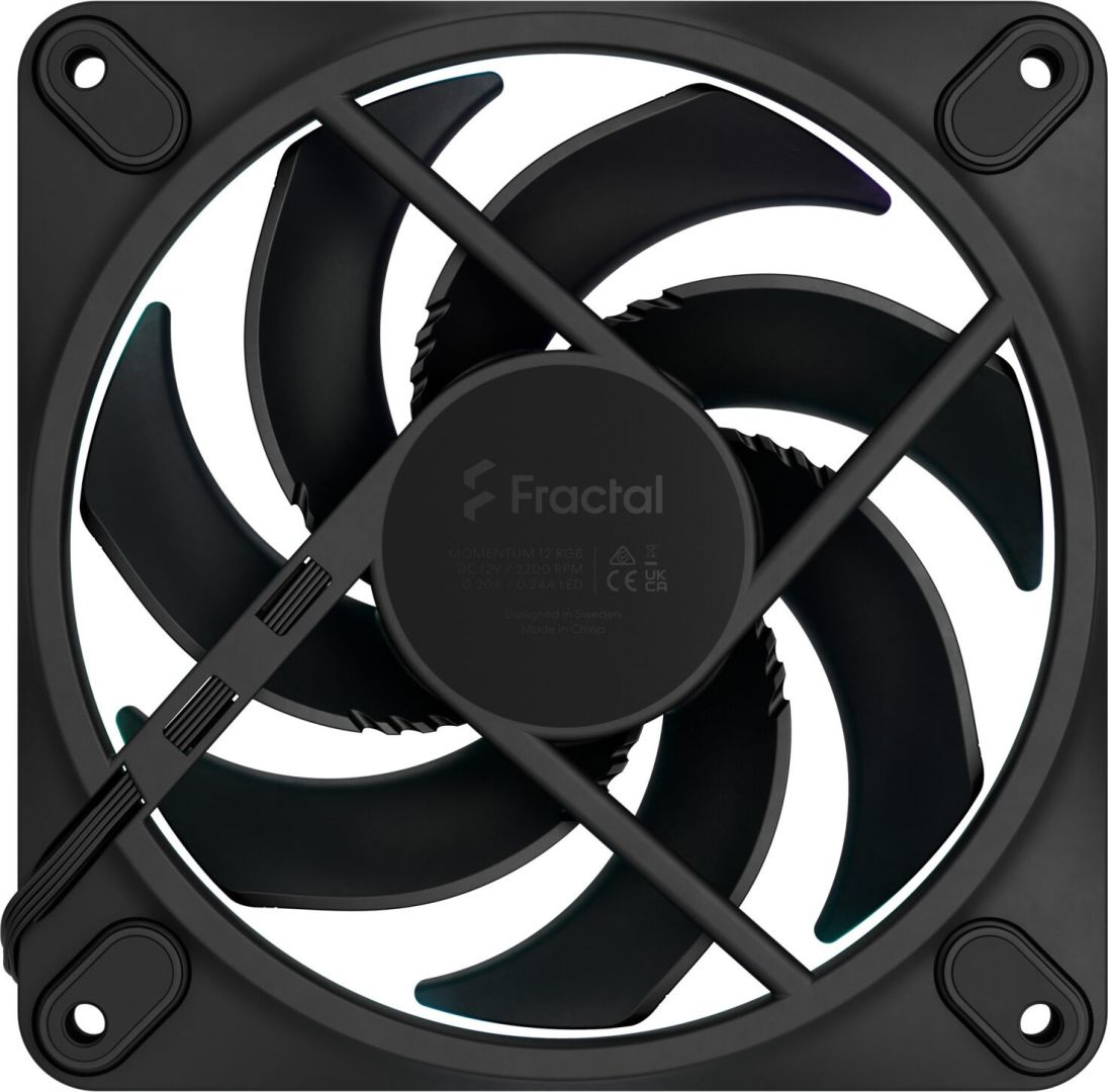 Fractal Design Momentum 12 RGB Black (3-pack)