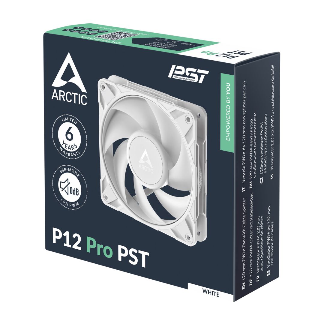 Arctic P12 Pro PST White