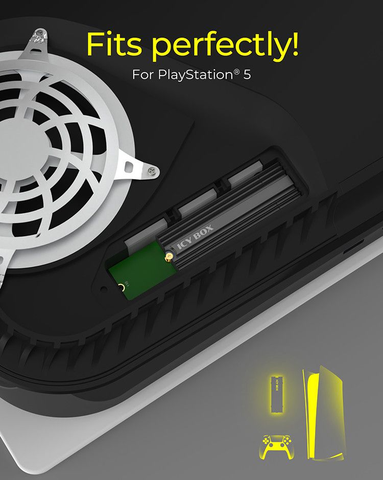 Raidsonic IcyBox IB-M2HS-PS5 Heat sink for PlayStation 5