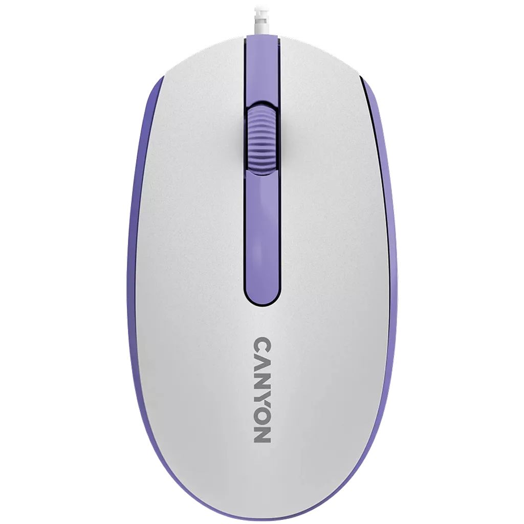 Canyon CNE-CMS10WL wired mouse White Lavender
