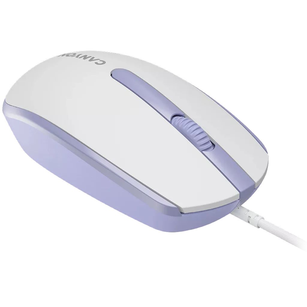 Canyon CNE-CMS10WL wired mouse White Lavender