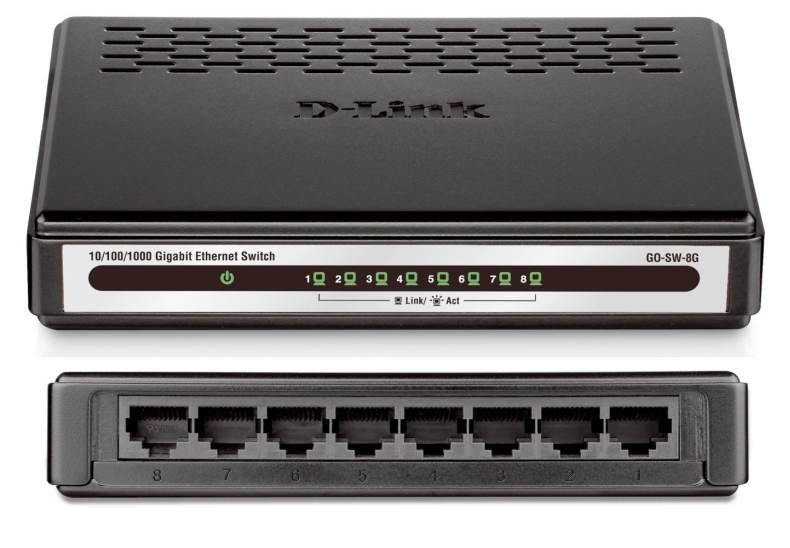 D-Link GO-SW-8G 8 Port Gigabit Desktop Switch