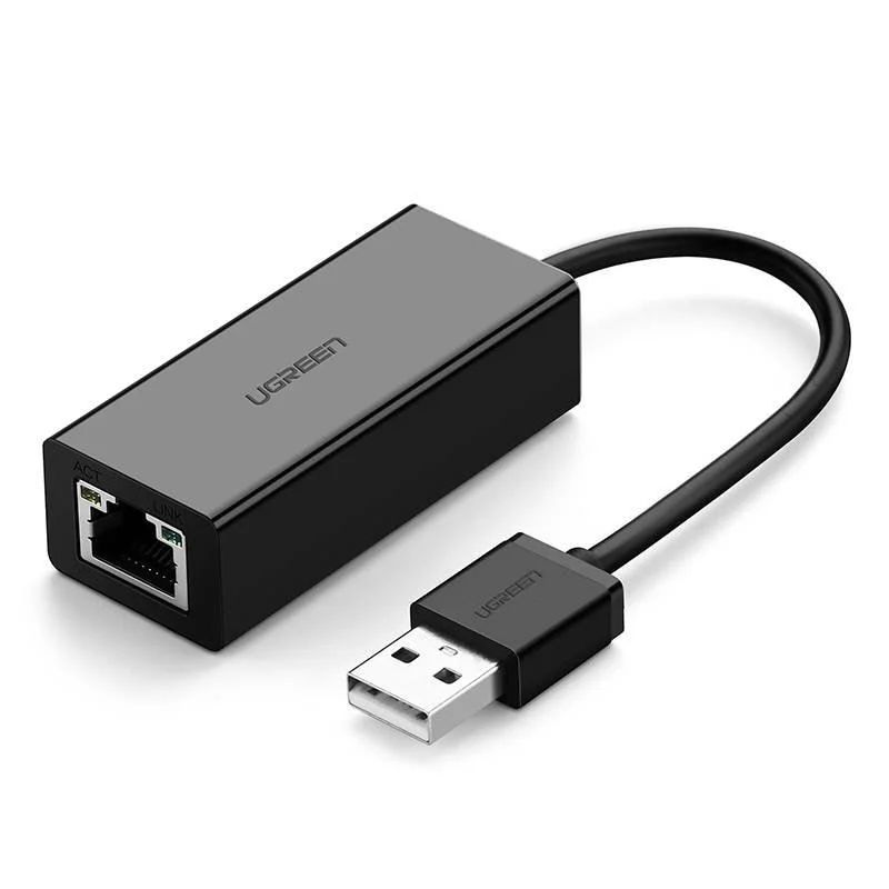 UGREEN CR110 USB-RJ45 Hálózati Adapter Black