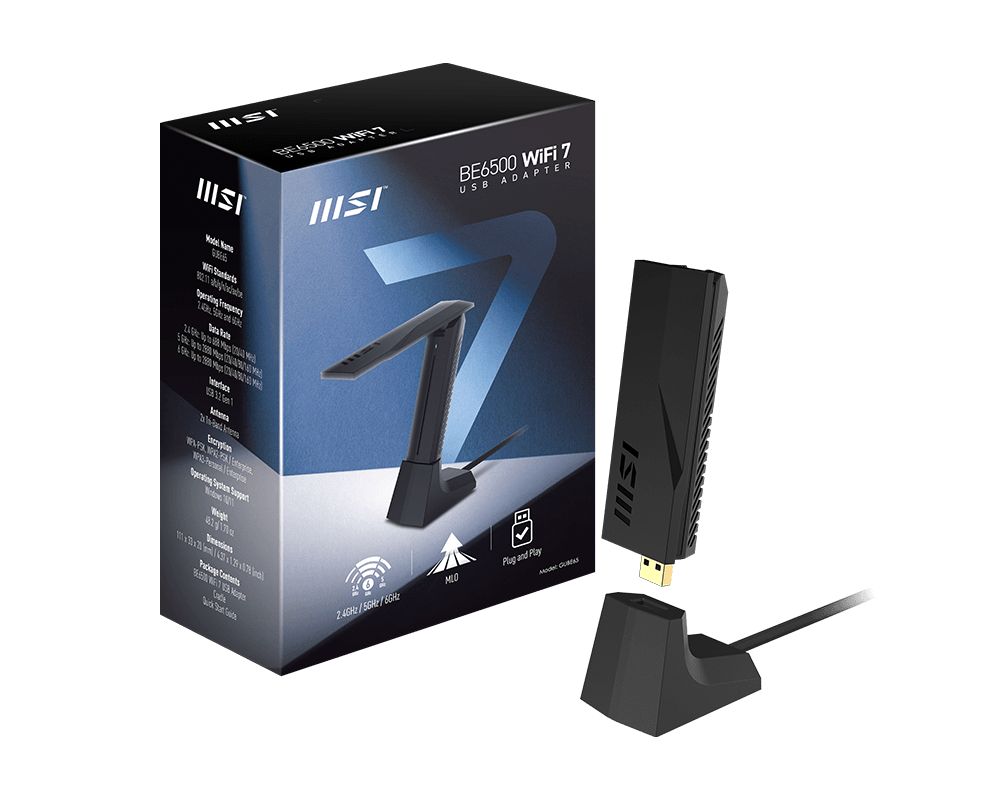Msi BE6500 WiFi 7 USB Adapter