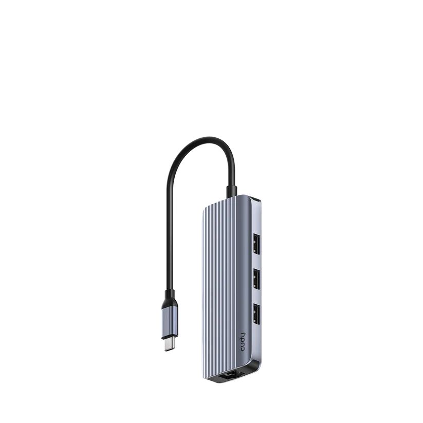 Cudy UH606 6-In-1 USB-C Hub with Gigabit Ethernet Port