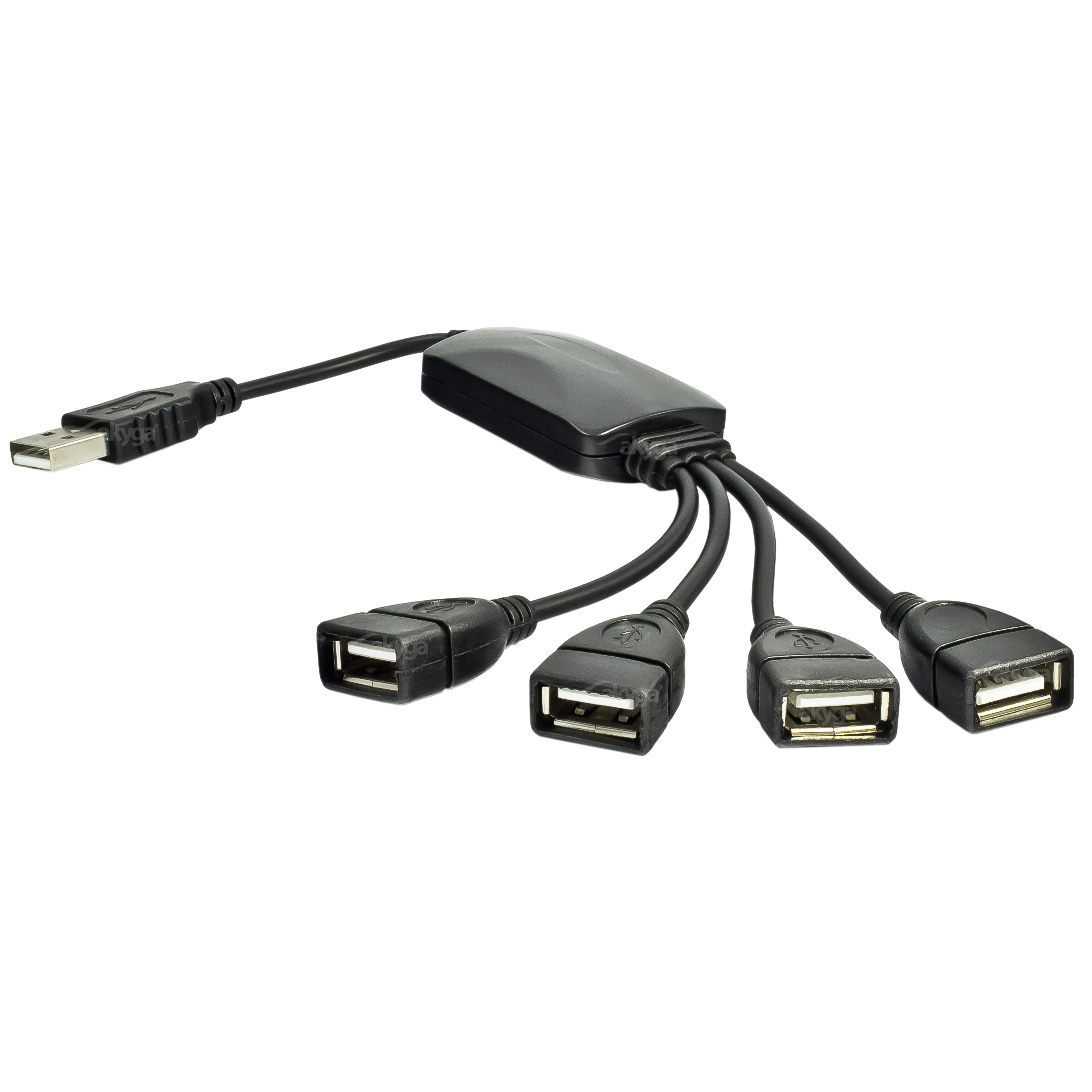 Akyga AK-AD-13 4Port USB2.0 Hub Black